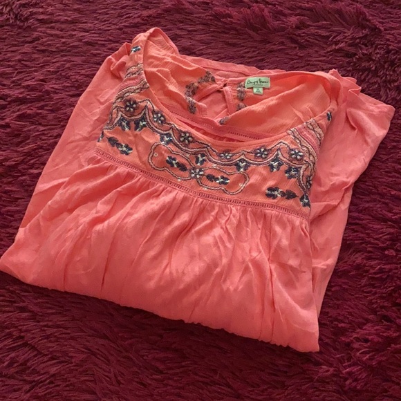 Chip & Pepper floral flowy boho beach top - Picture 11 of 15